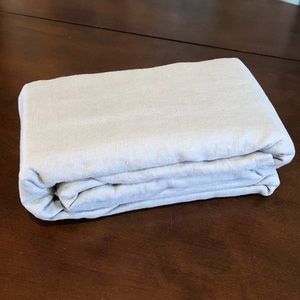 Fieldcrest Queen Gray Linen Bedskirt